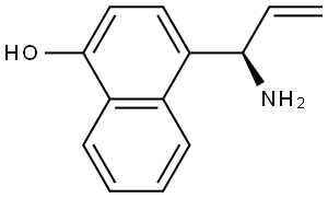4-((1R)-1-AMINOPROP-2-ENYL)NAPHTHOL Structure