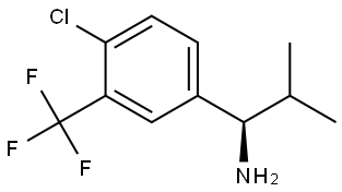 (1R)-1-[4-CHLORO-3-(TRIFLUOROMETHYL)PHENYL]-2-METHYLPROPAN-1-AMINE Structure