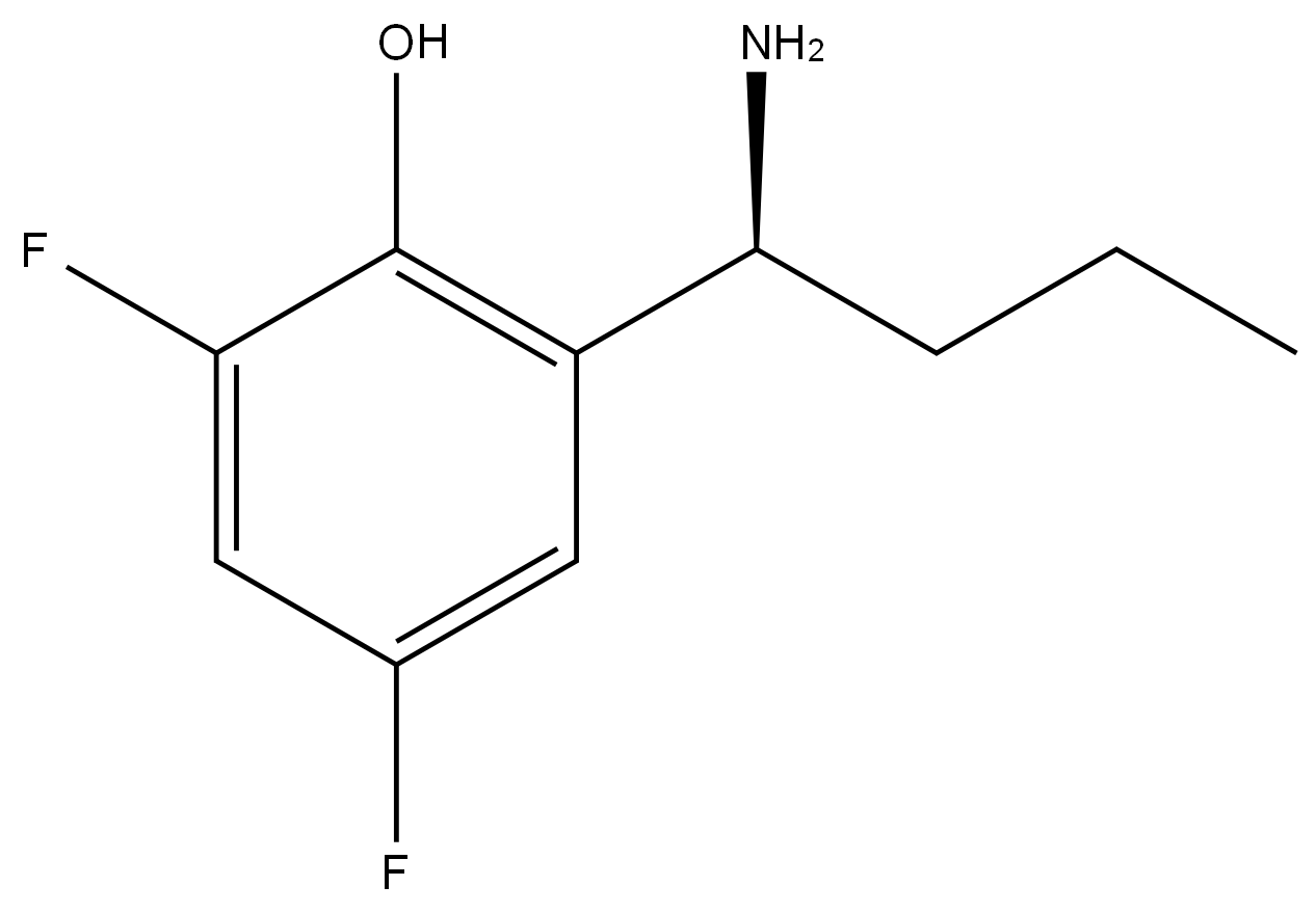 2-[(1S)-1-AMINOBUTYL]-4,6-DIFLUOROPHENOL Structure