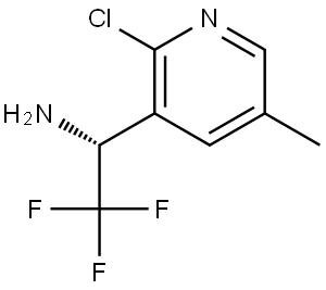 (1R)-1-(2-CHLORO-5-METHYL (3-PYRIDYL))-2,2,2-TRIFLUOROETHYLAMINE Structure