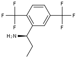 (1R)-1-[2,5-BIS(TRIFLUOROMETHYL)PHENYL]PROPYLAMINE Struktur