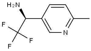 (1S)-2,2,2-TRIFLUORO-1-(6-METHYL(3-PYRIDYL))ETHYLAMINE Struktur