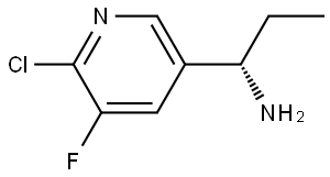 (1S)-1-(6-CHLORO-5-FLUORO(3-PYRIDYL))PROPYLAMINE Structure