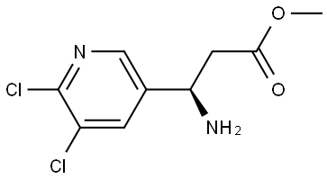 METHYL (3R)-3-AMINO-3-(5,6-DICHLORO(3-PYRIDYL))PROPANOATE Structure