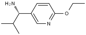 (1S)-1-(6-ETHOXY(3-PYRIDYL))-2-METHYLPROPYLAMINE 结构式
