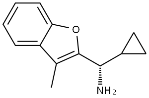 (S)-cyclopropyl(3-methylbenzofuran-2-yl)methanamine Structure