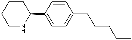 (2S)-2-(4-PENTYLPHENYL)PIPERIDINE 结构式