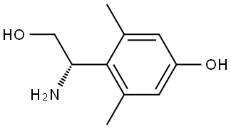 4-((1S)-1-AMINO-2-HYDROXYETHYL)-3,5-DIMETHYLPHENOL Structure