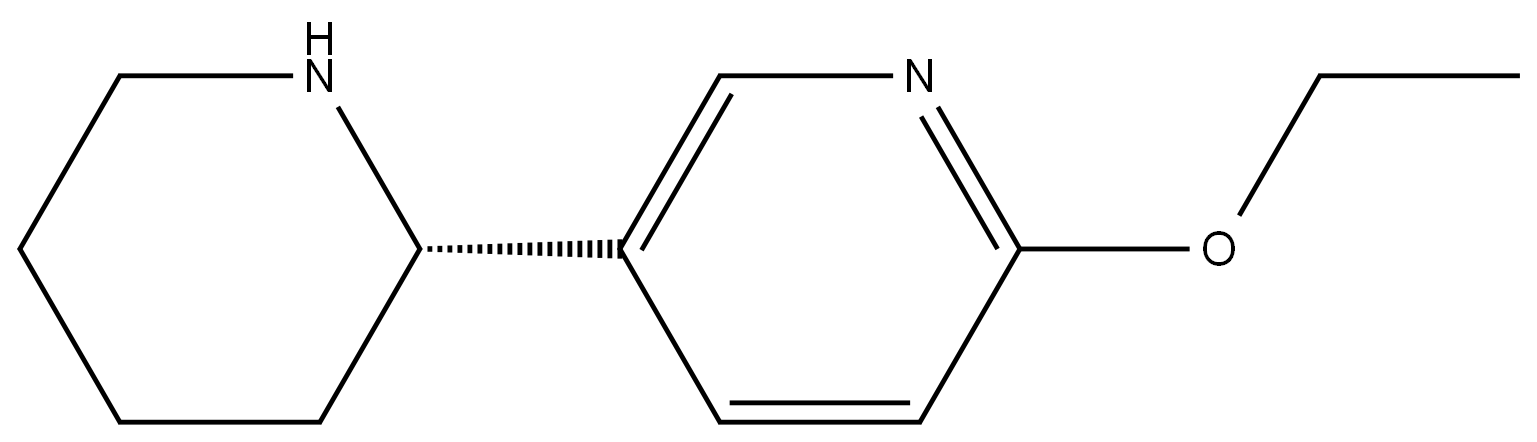 5-((2S)(2-PIPERIDYL))-2-ETHOXYPYRIDINE 结构式