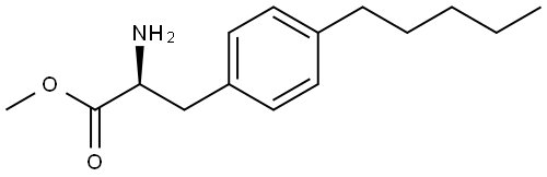 METHYL (2S)-2-AMINO-3-(4-PENTYLPHENYL)PROPANOATE Struktur