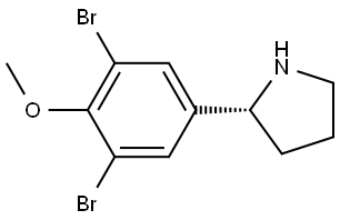 (2R)-2-(3,5-DIBROMO-4-METHOXYPHENYL)PYRROLIDINE Structure