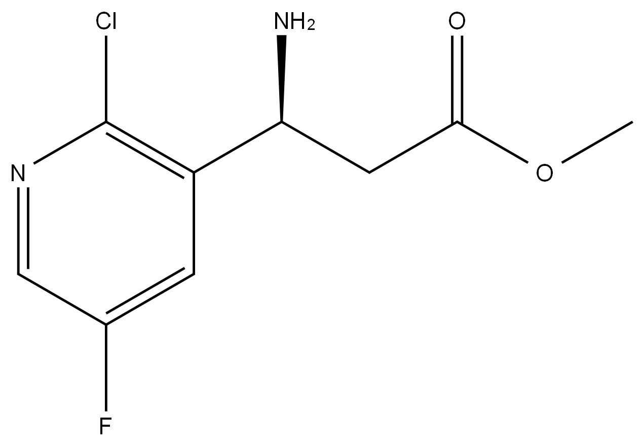 METHYL (3S)-3-AMINO-3-(2-CHLORO-5-FLUORO(3-PYRIDYL))PROPANOATE Structure
