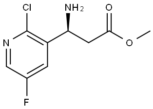 METHYL (3S)-3-AMINO-3-(2-CHLORO-5-FLUORO(3-PYRIDYL))PROPANOATE Structure