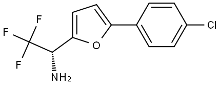 (1S)-1-[5-(4-CHLOROPHENYL)(2-FURYL)]-2,2,2-TRIFLUOROETHYLAMINE Structure