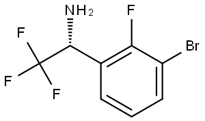 1-(3-Bromo-2-fluorophenyl)-2,2,2-trifluoroethan-1-amine Struktur