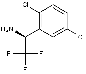 (1S)-1-(2,5-DICHLOROPHENYL)-2,2,2-TRIFLUOROETHYLAMINE Struktur