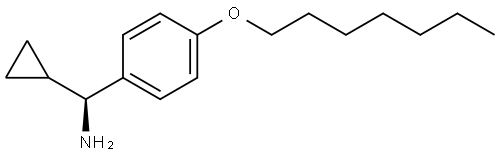 (αS)-α-Cyclopropyl-4-(heptyloxy)benzenemethanamine 结构式