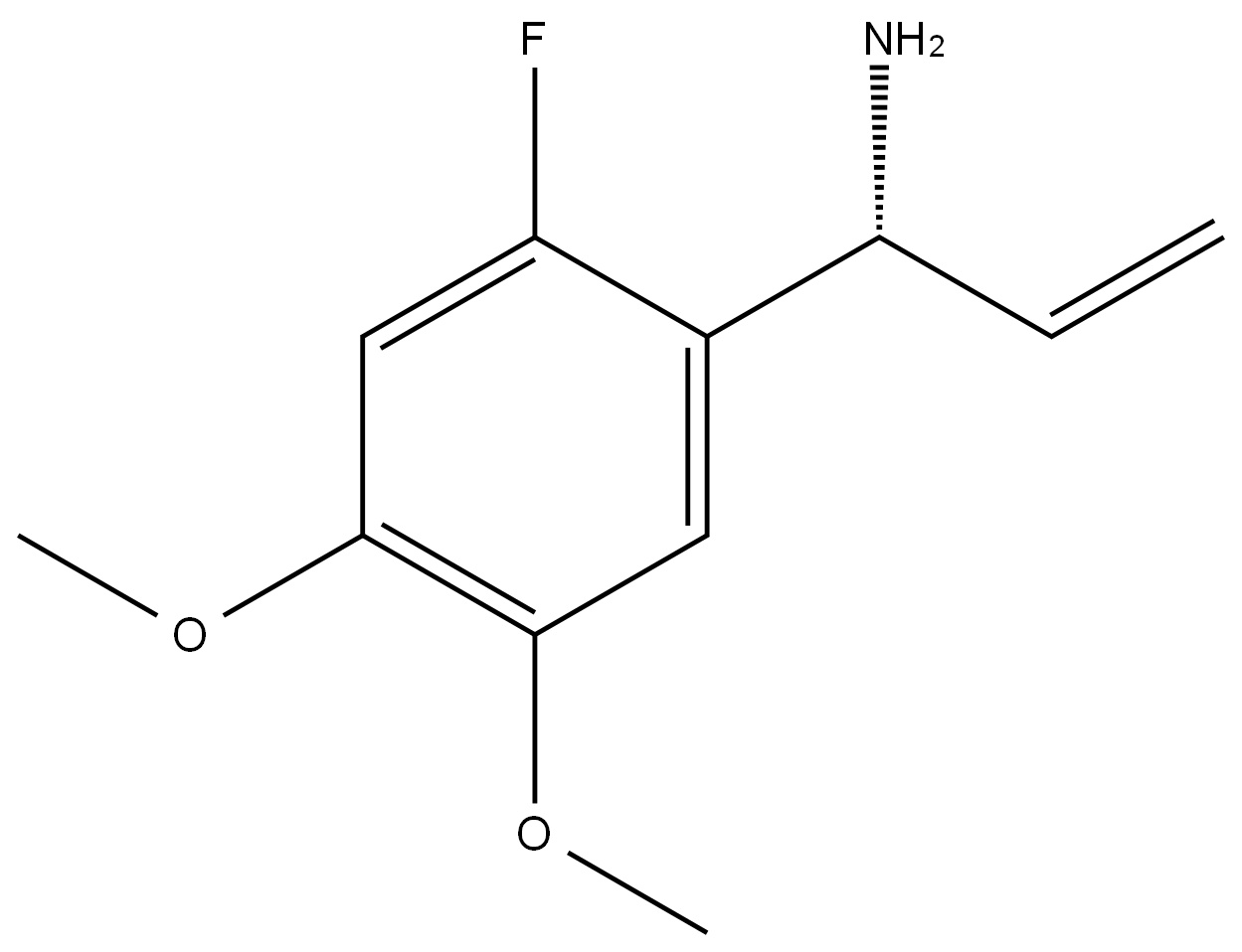 (1R)-1-(2-FLUORO-4,5-DIMETHOXYPHENYL)PROP-2-EN-1-AMINE Structure