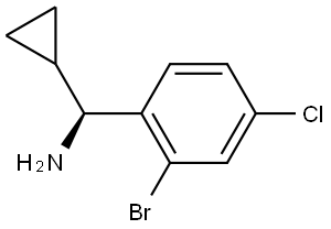 (S)-(2-BROMO-4-CHLOROPHENYL)(CYCLOPROPYL)METHANAMINE Struktur