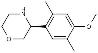 (3S)-3-(4-METHOXY-2,5-DIMETHYLPHENYL)MORPHOLINE Structure