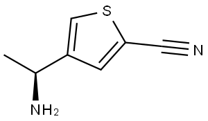 (S)-4-(1-Aminoethyl)thiophene-2-carbonitrile Struktur
