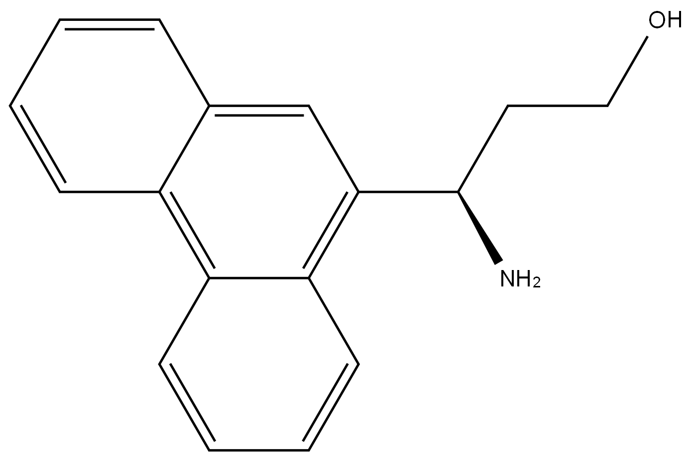 (3R)-3-AMINO-3-(9-PHENANTHRYL)PROPAN-1-OL 结构式
