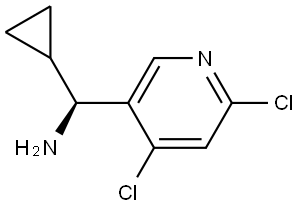 (S)-CYCLOPROPYL(4,6-DICHLOROPYRIDIN-3-YL)METHANAMINE Structure