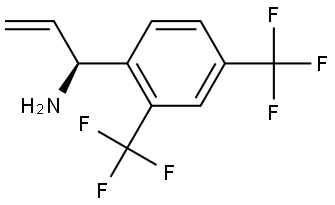 (1S)-1-[2,4-BIS(TRIFLUOROMETHYL)PHENYL]PROP-2-EN-1-AMINE Structure