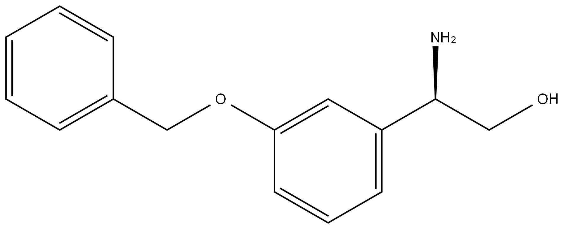 (2R)-2-AMINO-2-[3-(PHENYLMETHOXY)PHENYL]ETHAN-1-OL Struktur