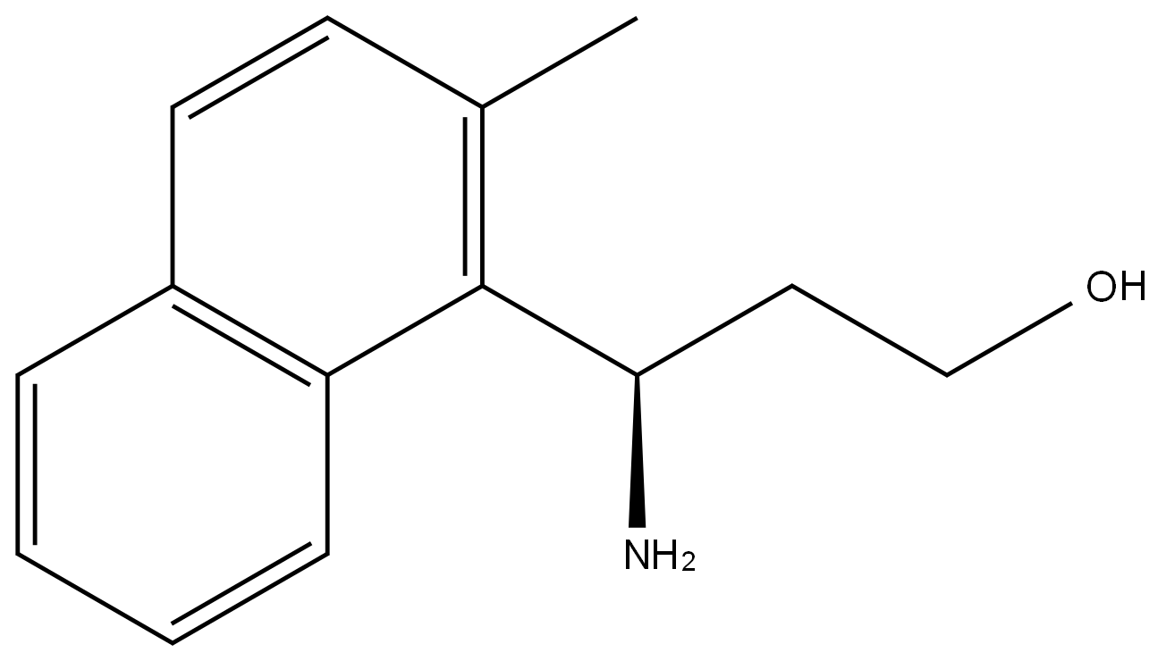 (3R)-3-AMINO-3-(2-METHYL-1-NAPHTHYL)PROPAN-1-OL Structure