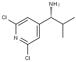 (1R)-1-(2,6-DICHLOROPYRIDIN-4-YL)-2-METHYLPROPAN-1-AMINE Structure