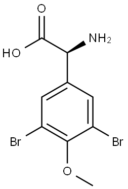 (2S)-2-AMINO-2-(3,5-DIBROMO-4-METHOXYPHENYL)ACETIC ACID Structure