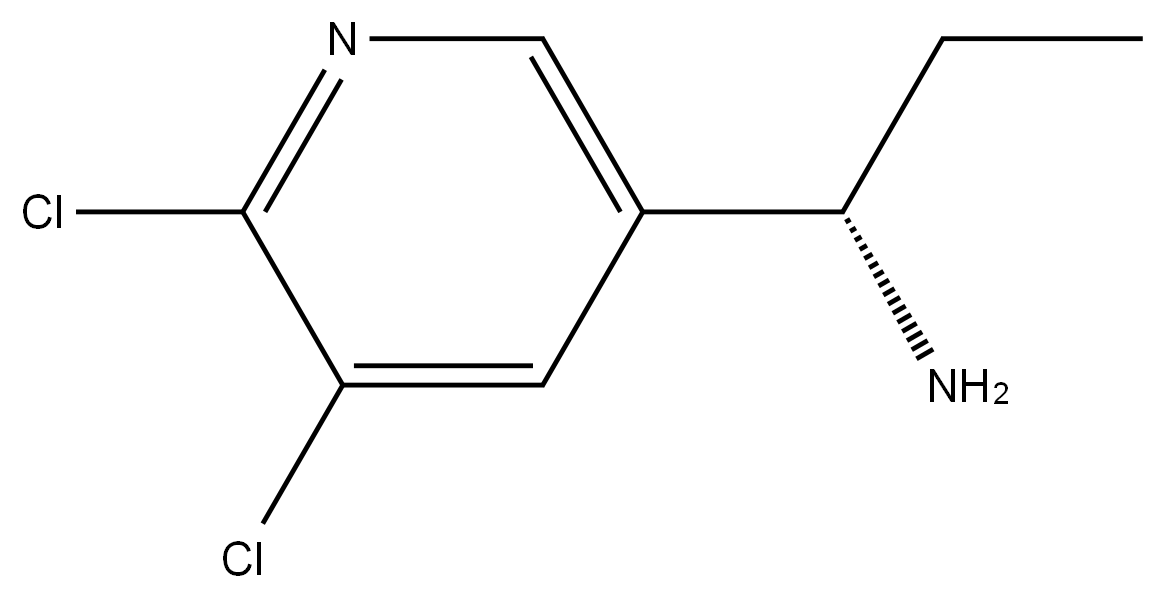 (1S)-1-(5,6-DICHLORO(3-PYRIDYL))PROPYLAMINE Structure