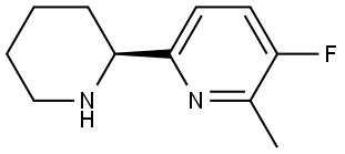 3-FLUORO-2-METHYL-6-[(2S)-PIPERIDIN-2-YL]PYRIDINE Struktur