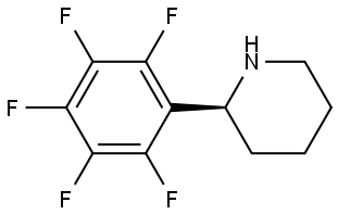 (2S)-2-(2,3,4,5,6-PENTAFLUOROPHENYL)PIPERIDINE Structure