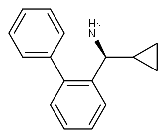 (S)-CYCLOPROPYL(2-PHENYLPHENYL)METHANAMINE 结构式