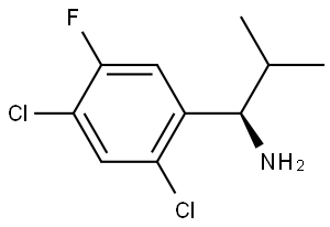 (1R)-1-(2,4-DICHLORO-5-FLUOROPHENYL)-2-METHYLPROPAN-1-AMINE Structure