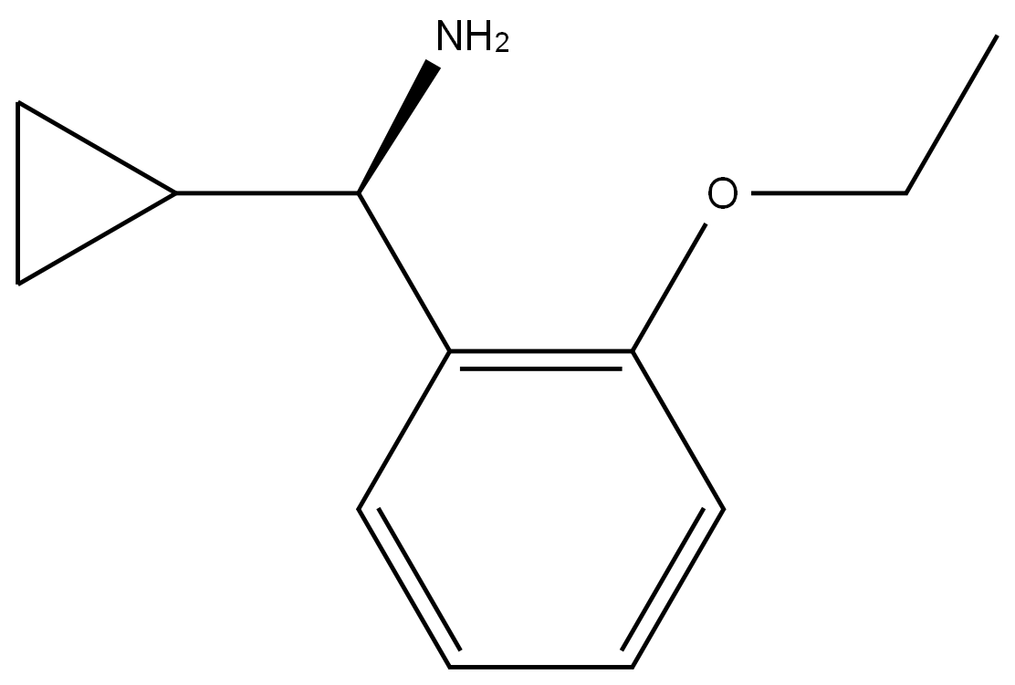 (1R)CYCLOPROPYL(2-ETHOXYPHENYL)METHYLAMINE 结构式