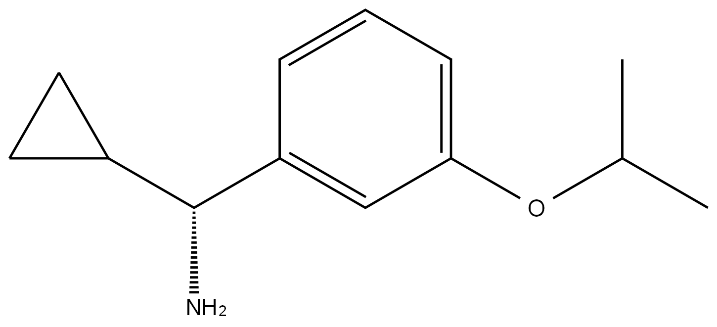 (1R)CYCLOPROPYL[3-(METHYLETHOXY)PHENYL]METHYLAMINE 结构式