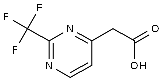 2-(2-(Trifluoromethyl)pyrimidin-4-yl)acetic acid Struktur