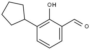 Benzaldehyde, 3-cyclopentyl-2-hydroxy- Structure