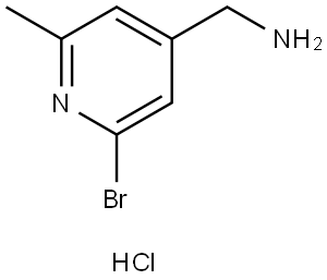 (2-bromo-6-methylpyridin-4-yl)methanamine 结构式