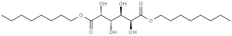 dioctyl (2R,3S,4S,5S)-2,3,4,5-tetrahydroxyhexanedioate Structure