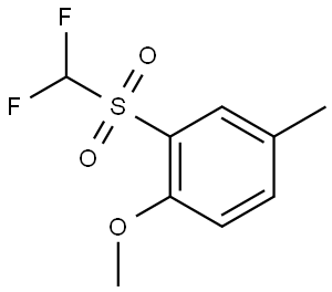 2-[(Difluoromethyl)sulfonyl]-1-methoxy-4-methylbenzene,1225569-31-2,结构式