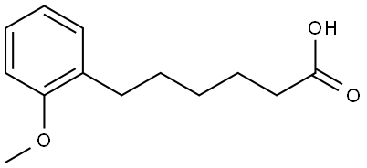 Benzenehexanoic acid, 2-methoxy-,1225760-57-5,结构式