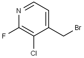4-(Bromomethyl)-3-chloro-2-fluoropyridine Struktur