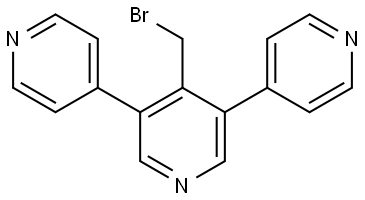 4'-(溴甲基)-4,3':5',4''-三联吡啶 结构式