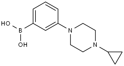 3-(4-Cyclopropyl-1-piperazinyl)phenylboronic Acid Structure