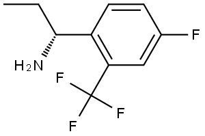 (1R)-1-[4-FLUORO-2-(TRIFLUOROMETHYL)PHENYL]PROPAN-1-AMINE Structure