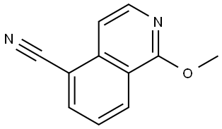 5-Isoquinolinecarbonitrile, 1-methoxy- Structure